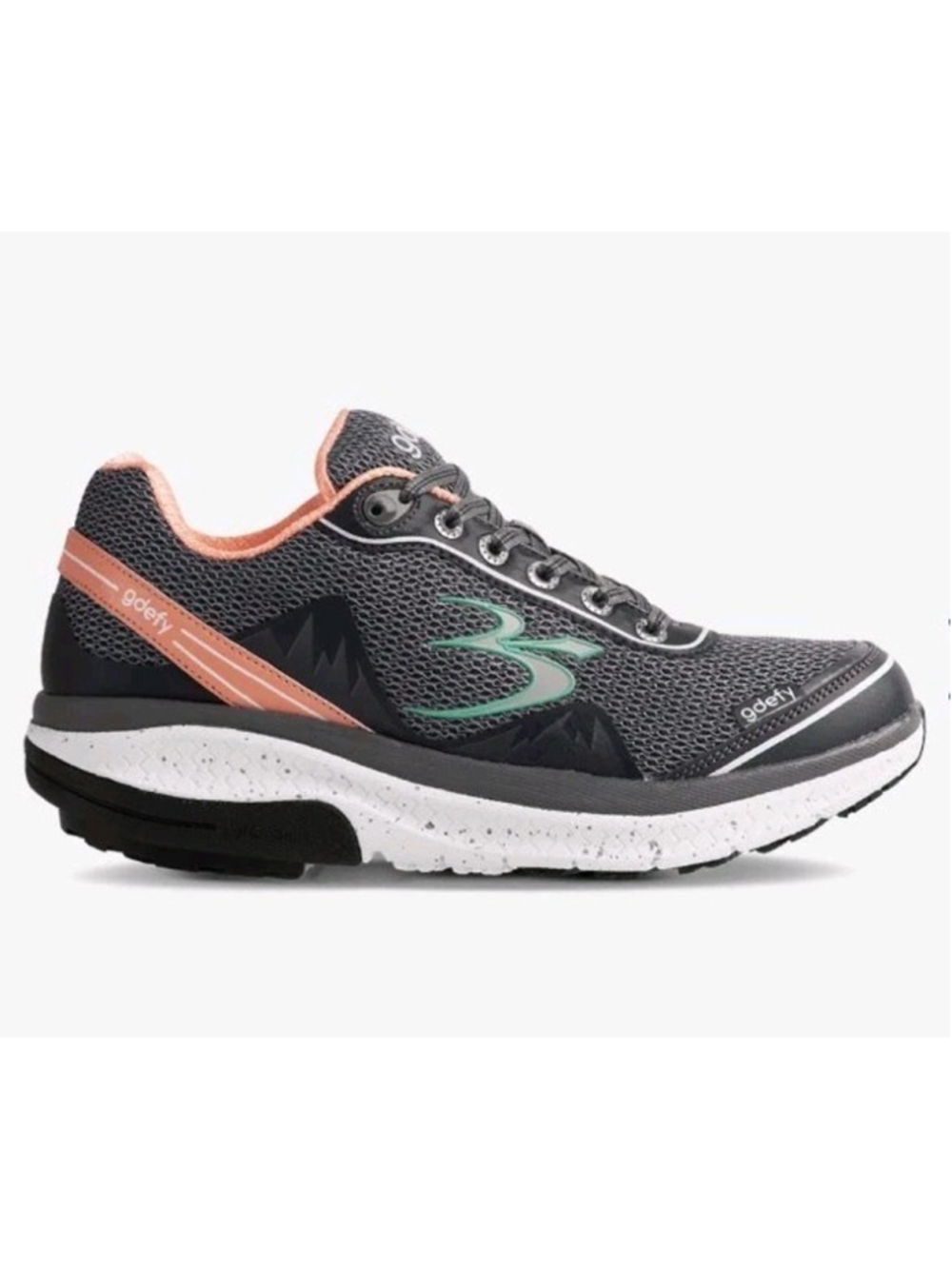 Gravity Defyer Womens Mighty Walk Sneakers Size 7.5 Athletic Shoes Grey Gym